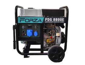 Генератор дизельний  FORZA FDG8800E 6.0/6.5 кВт 220В з електрозапуском