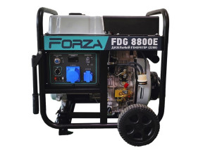 Генератор дизельний  FORZA FDG8800E 6.0/6.5 кВт 220В з електрозапуском