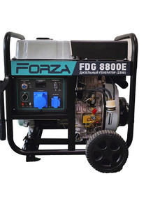 Генератор дизельный FORZA FDG8800E 6.0/6.5 кВт 220В с электрозапуском