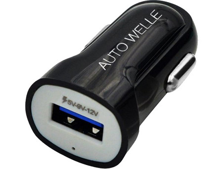 Адаптер питания USB 12V/24V DC 5V/1000mA AUTO WELLE AW06-18B черный