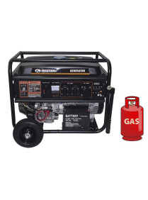 Генератор ГАЗ/бензиновий GREENMAX MB9000EB3 7.0/7.5 кВт, трифазний, з електрозапуском