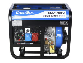 Генератор дизельний EnerSol SKD-7EBU 6.0/6.5 кВт, трифазний, з електрозапуском
