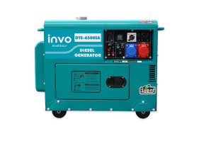 Дизельний генератор INVO DТS-6500EA у кожусі, 6/6,5кВт, 230/380В