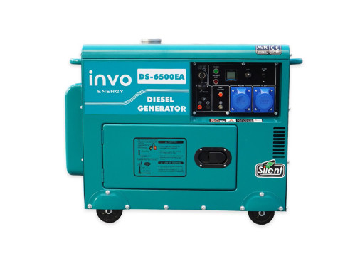 Дизельний генератор INVO DS-6500EA у кожусі, 6/6,5кВт, 220В