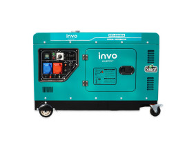 Дизельний генератор INVO DTS-8000EA у кожусі, 7,5/8кВт, 230/380В