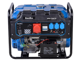 Генератор бензиновый EnerSol EPG-7500TE 7.0/7.5 кВт, трёхфазный, с электрозапуском