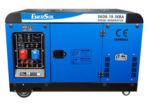 Генератор дизельный EnerSol SKDS-18-3EBA 16.0/18.0 кВт, трехфазный, с электрозапуском