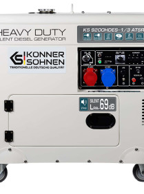 Генератор дизельный Könner&Söhnen KS 9200HDES-1/3 ATSR 6.0кВт/6.5кВт(220В) / 7.0кВт/7.5кВт(400В) также