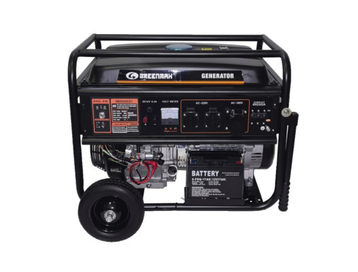 Генератор бензиновый GREENMAX MB9000EB3 7.0/7.5 кВт, трехфазный, с электрозапуском