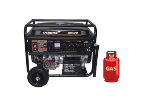 Генератор ГАЗ/бензиновый GREENMAX MB9000EB3 7.0/7.5 кВт, трехфазный, с электрозапуском