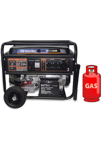 Генератор ГАЗ/бензиновый GREENMAX MB6500EB 5.0/5.5 кВт с электрозапуском