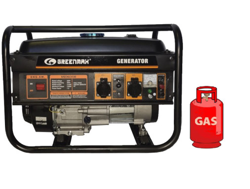 Генератор ГАЗ/бензиновый GREENMAX MB3600B 2.5/2.8 кВт с ручным запуском