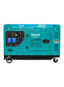 Дизельный генератор INVO DS-10000EA в кожухе, 9/10кВт, 220В