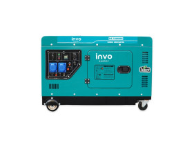 Дизельный генератор INVO DS-10000EA в кожухе, 9/10кВт, 220В